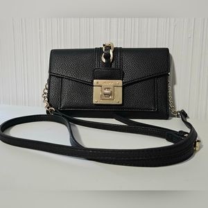 Aldo Derossy Black Crossbody,  PU Leather